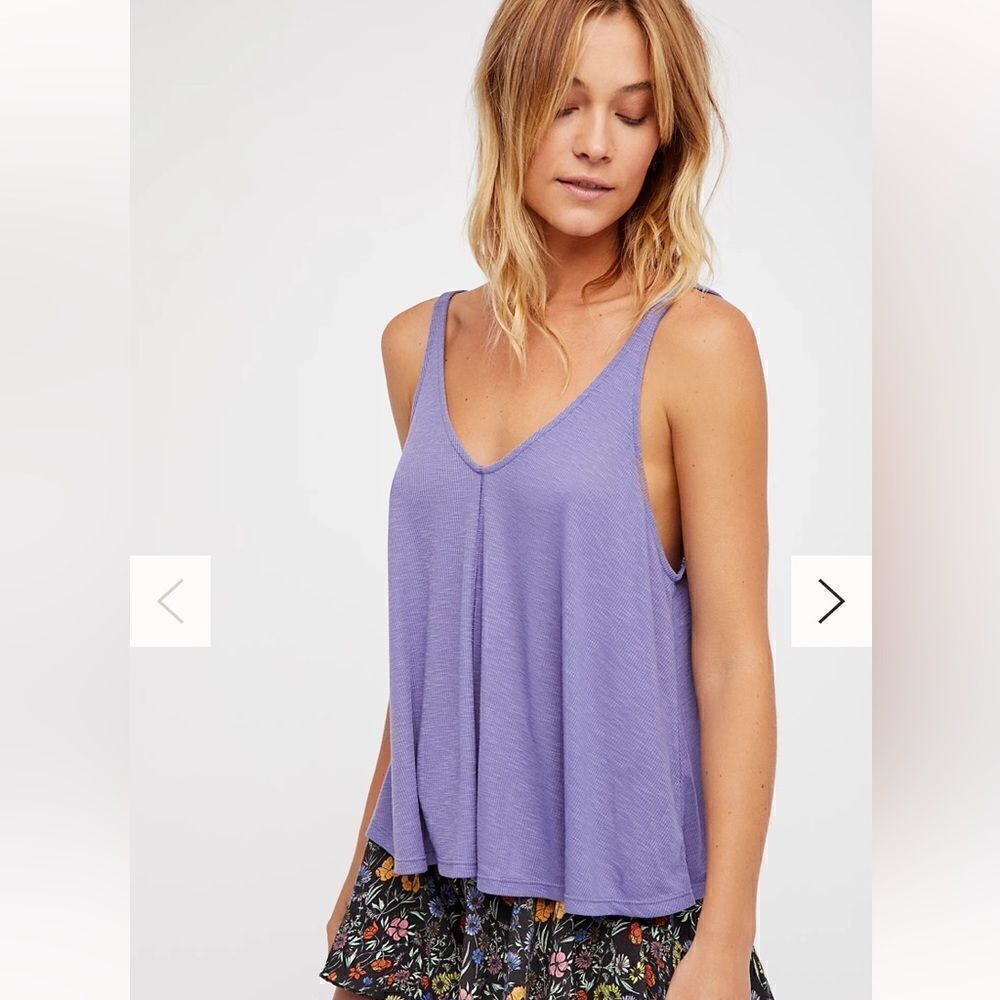 Free people Dani Tank Sz S Color Dusty íris